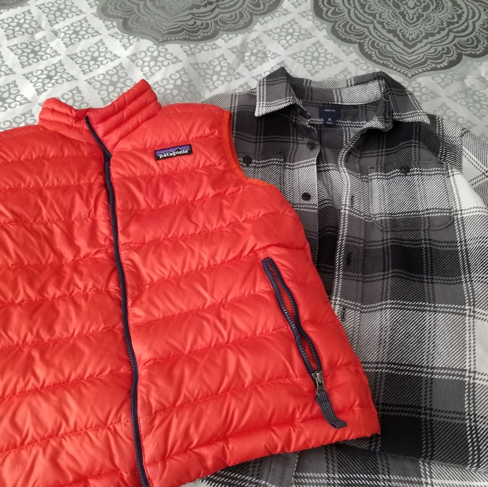 Boys Gap button up plaid shirt M(8)